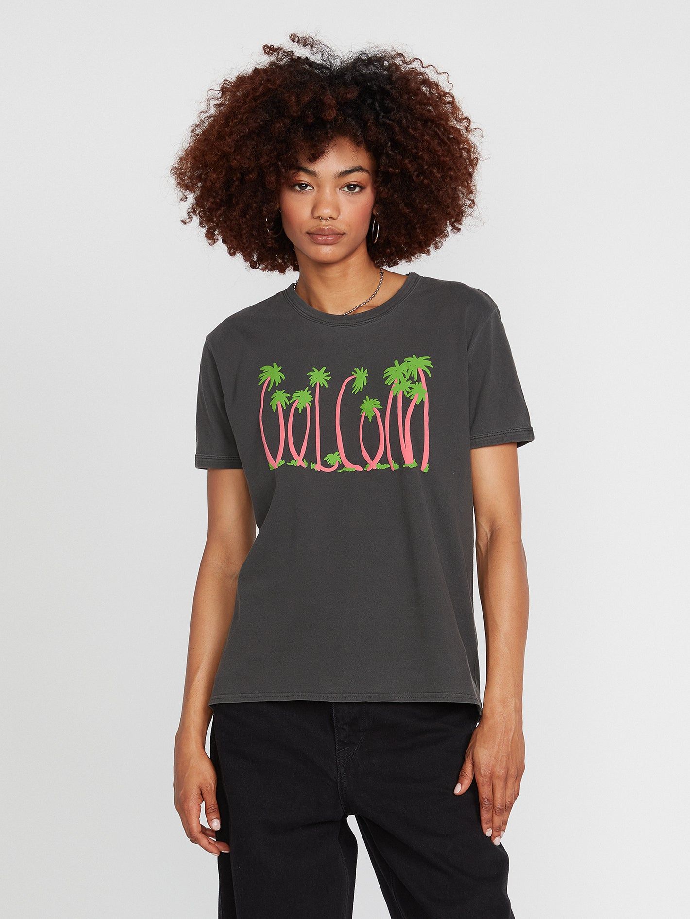Truly Ringer Short Sleeve Tee - Black sold by Volcom