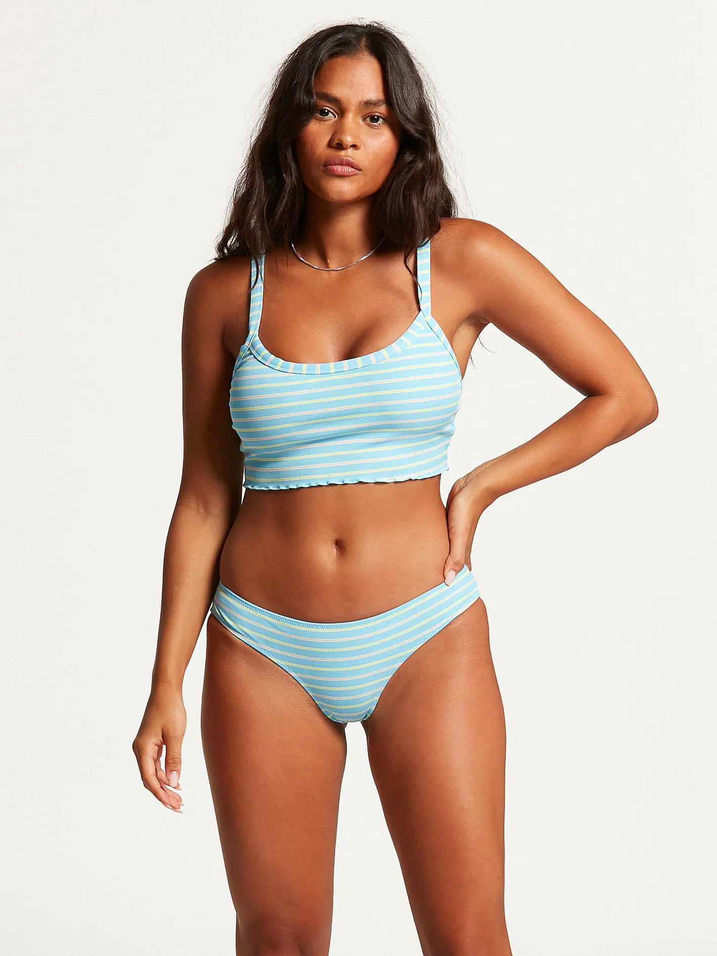 Next In Line Crop Bikini Top - Coastal Blue sold by Volcom product image thumbnail 2