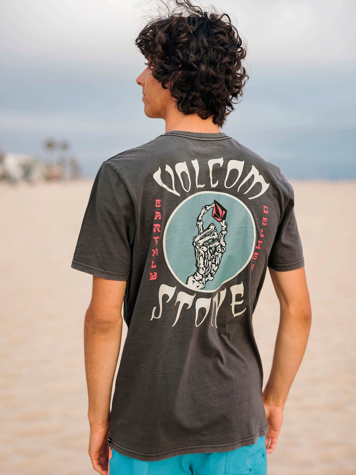 Stoned 2 Da Bone Short Sleeve Tee - Storm Cloud sold by Volcom