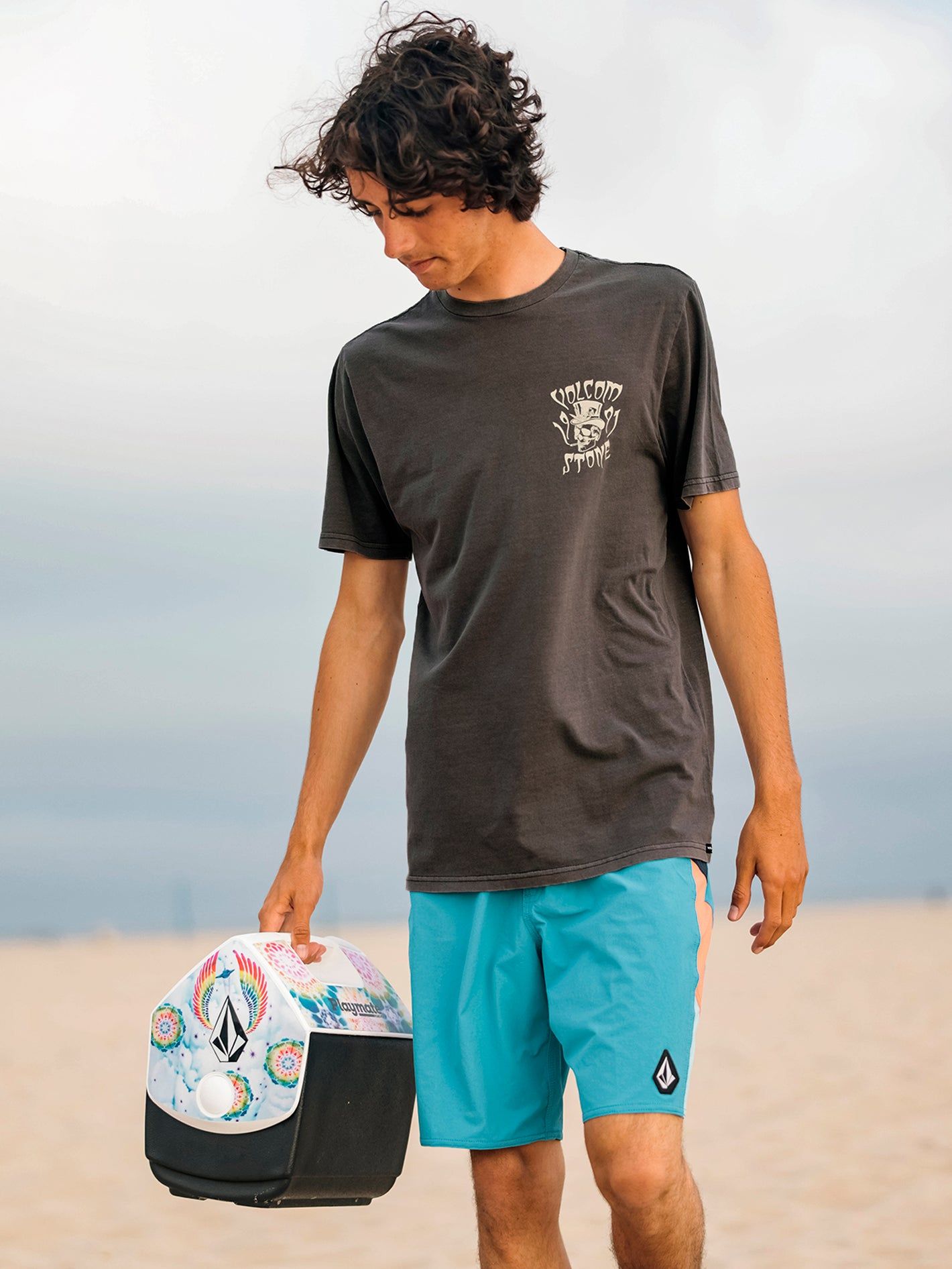 Stoned 2 Da Bone Short Sleeve Tee - Storm Cloud sold by Volcom product image thumbnail 2