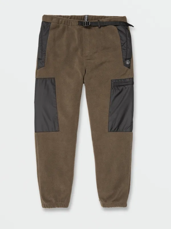 Yzzolater Fleece Pants - Dark Olive sold by Volcom