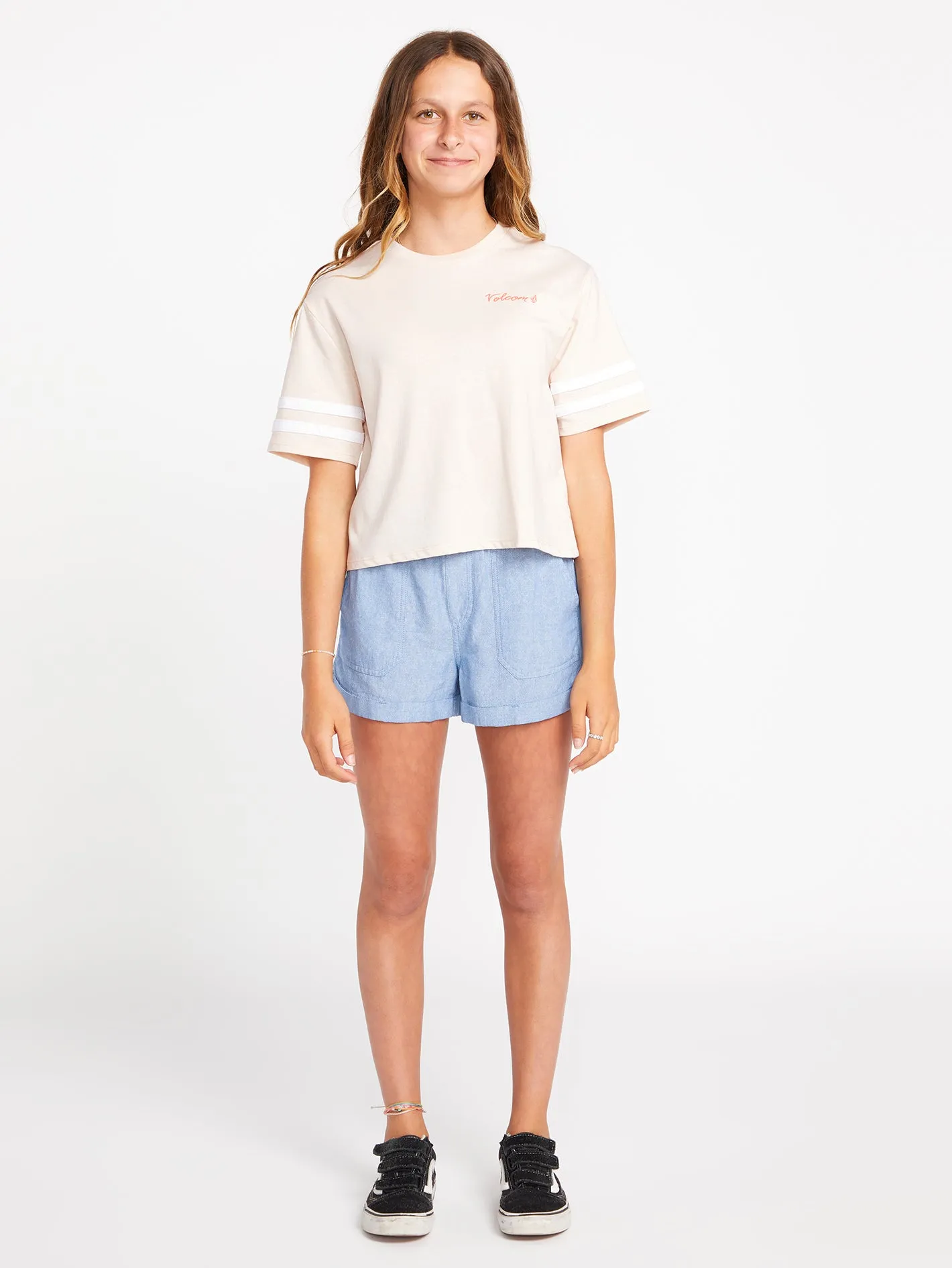 Girls Truly Stoked Short Sleeve Tee - Sand sold by Volcom product image thumbnail 3