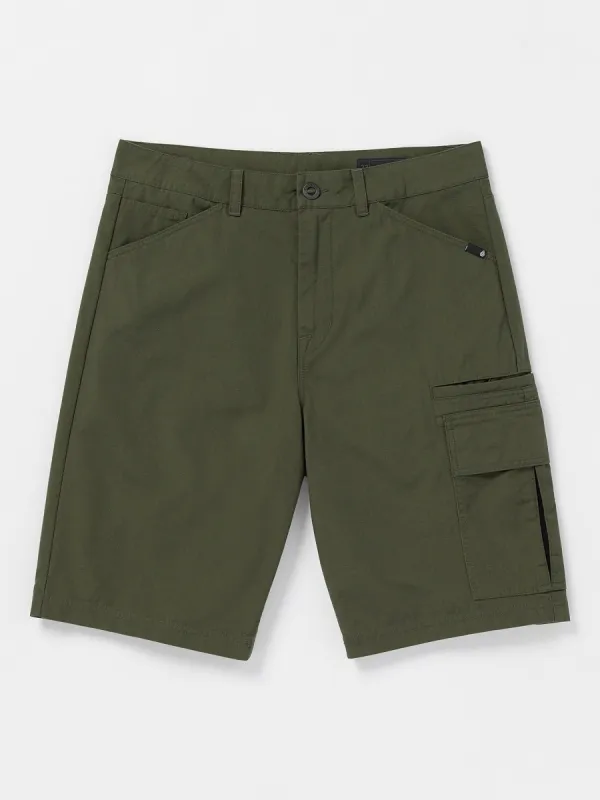 Grand Fang Cargo Shorts - Squadron Green sold by Volcom
