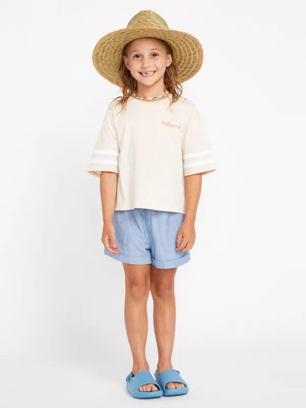 Girls Truly Stoked Short Sleeve Tee - Sand sold by Volcom