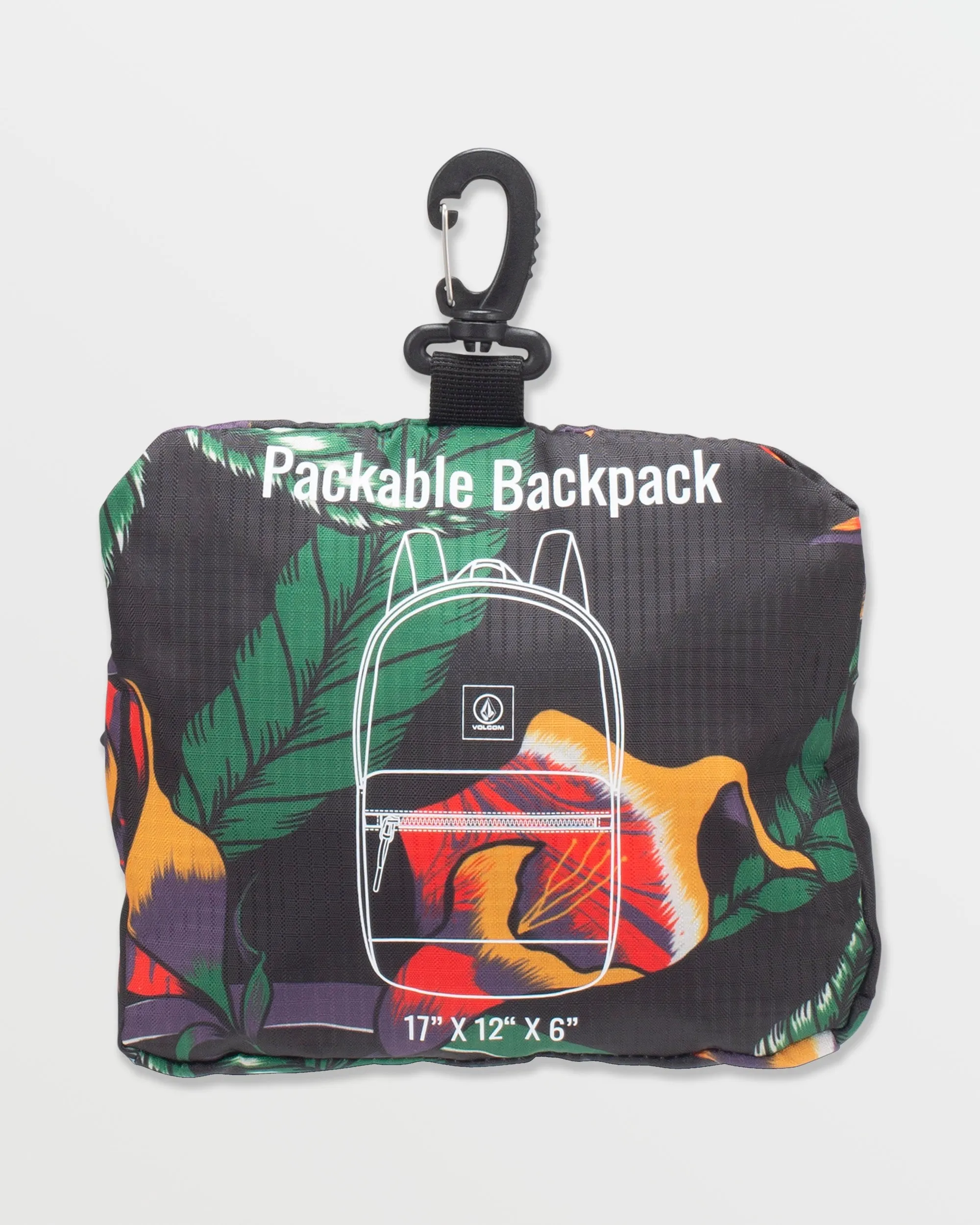 Bt Packable Backpack - Black Floral Print sold by Volcom product image thumbnail 3