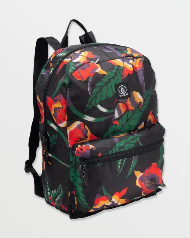 Bt Packable Backpack - Black Floral Print sold by Volcom