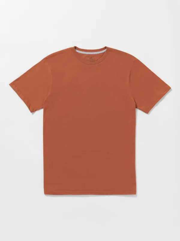 Solid Short Sleeve Tee - Rust sold by Volcom