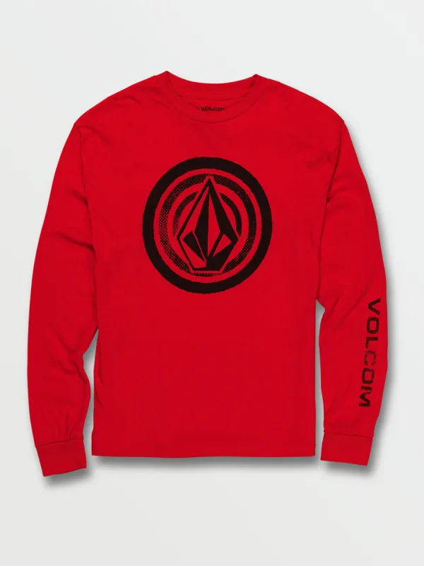 Big Boys Stonezeye Long Sleeve Tee - Ribbon Red sold by Volcom
