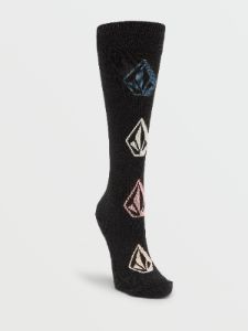 Womens Sherwood Sock - Black (2022) sold by Volcom