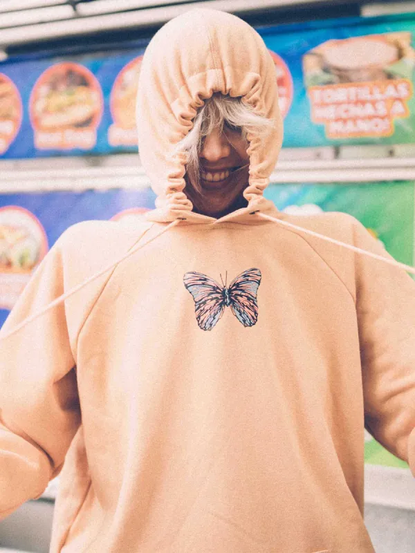 Truly Stoked Boyfriend Hoodie - Clay sold by Volcom