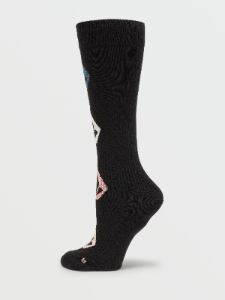Womens Sherwood Sock - Black (2022) sold by Volcom