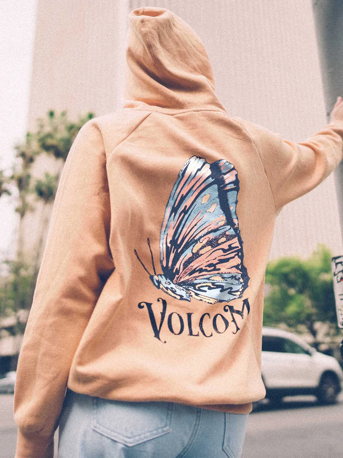 Truly Stoked Boyfriend Hoodie - Clay sold by Volcom product image thumbnail 2