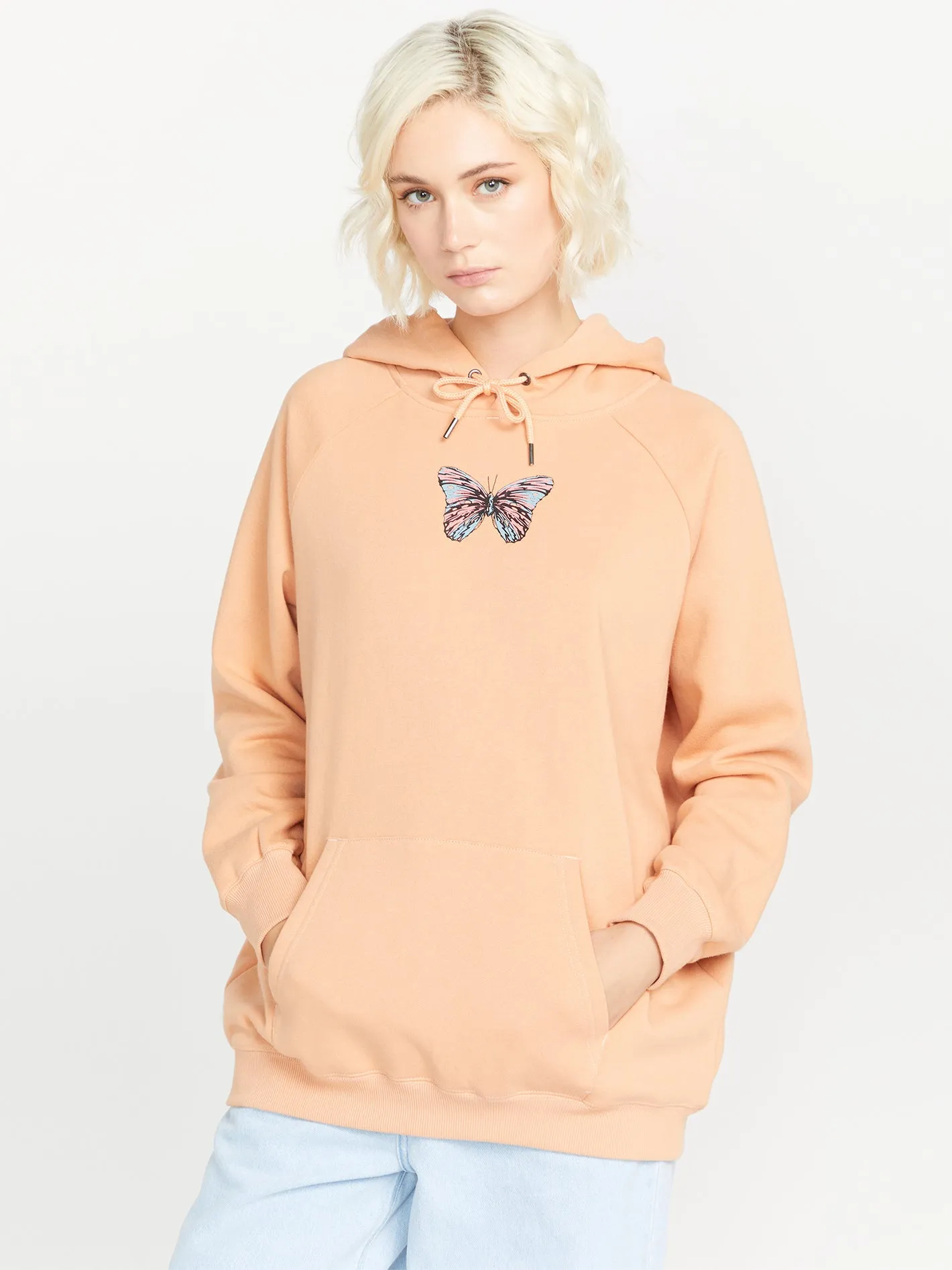 Truly Stoked Boyfriend Hoodie - Clay sold by Volcom product image thumbnail 5