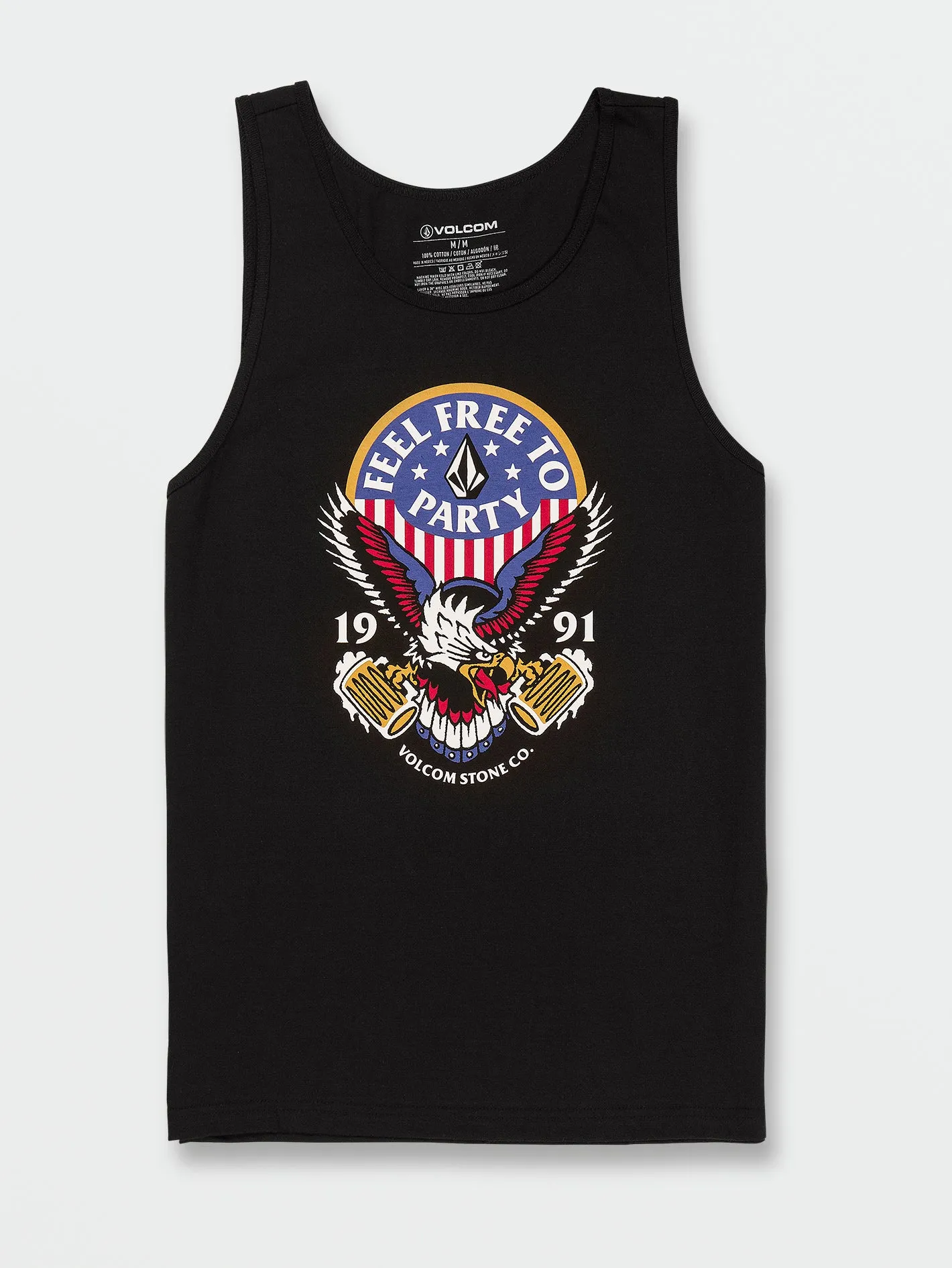 Freedomeagle Tank - Black sold by Volcom