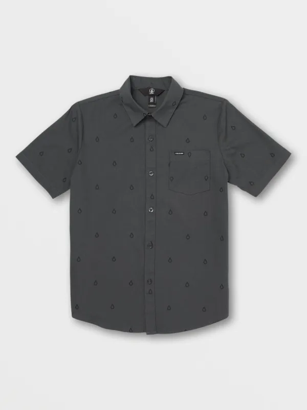 Big Boys Patterson Short Sleeve Shirt - Black sold by Volcom
