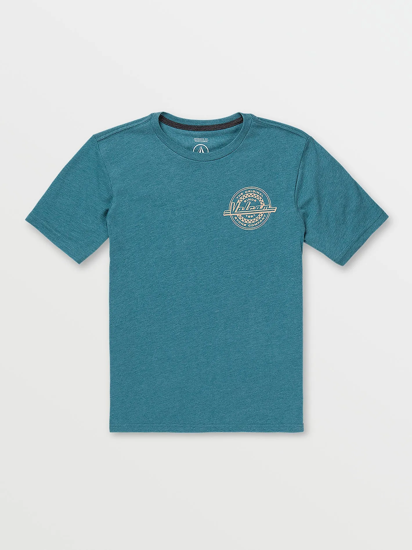 Little Boys Initial Short Sleeve Tee - Carribean Heather sold by Volcom