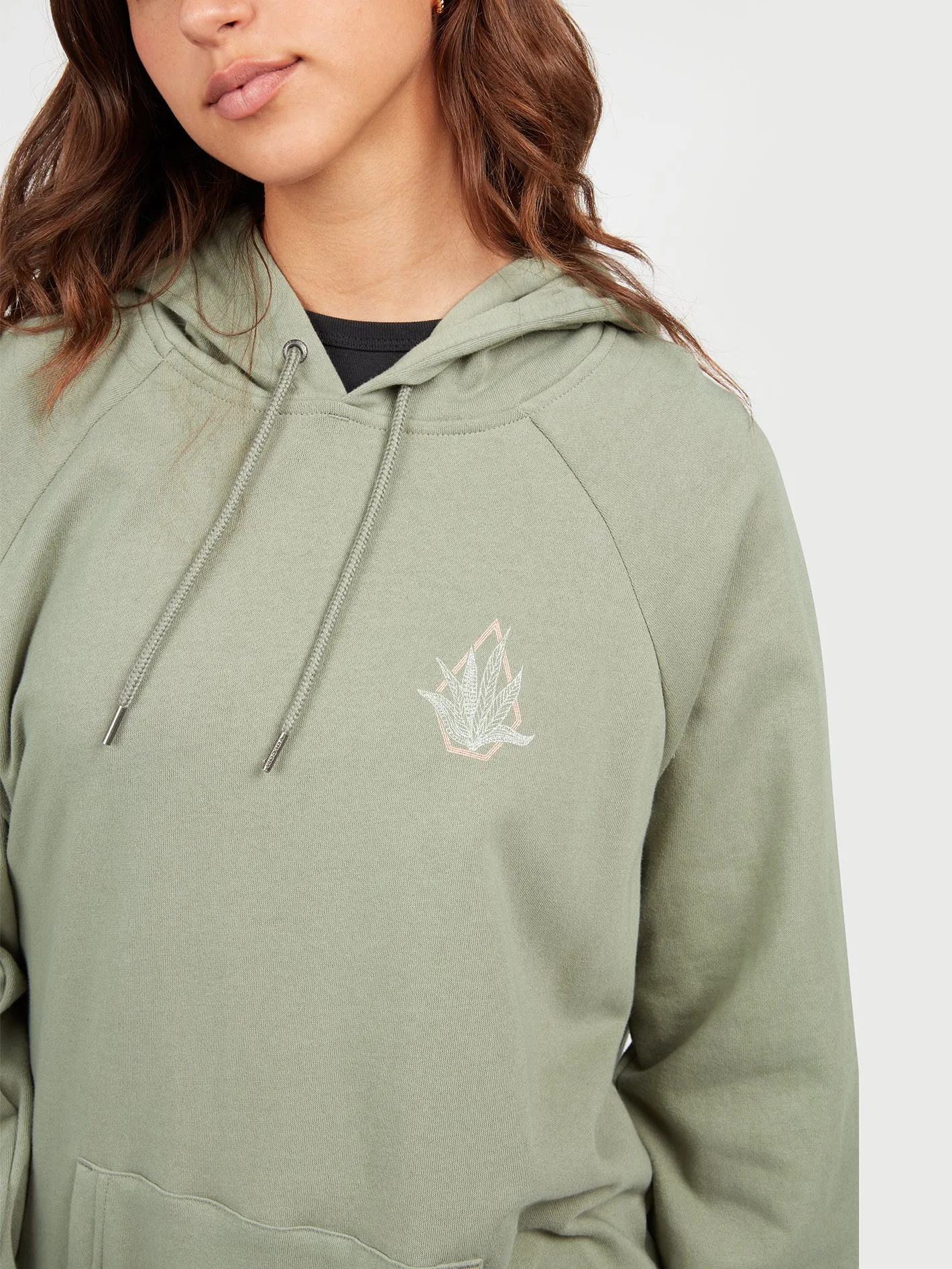 Truly Stoked Boyfriend Hoodie - Light Army sold by Volcom product image thumbnail 3