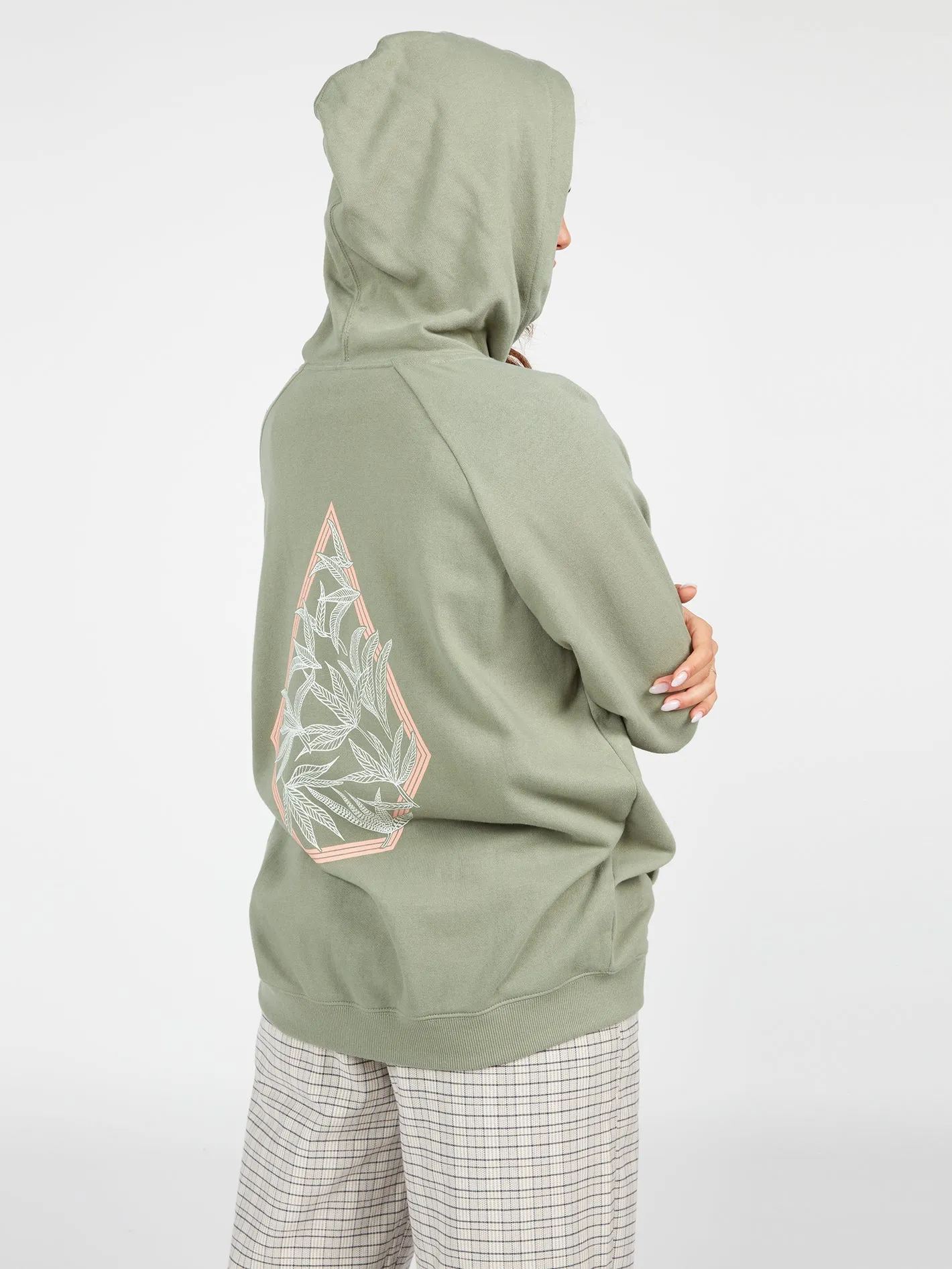 Truly Stoked Boyfriend Hoodie - Light Army sold by Volcom product image thumbnail 4