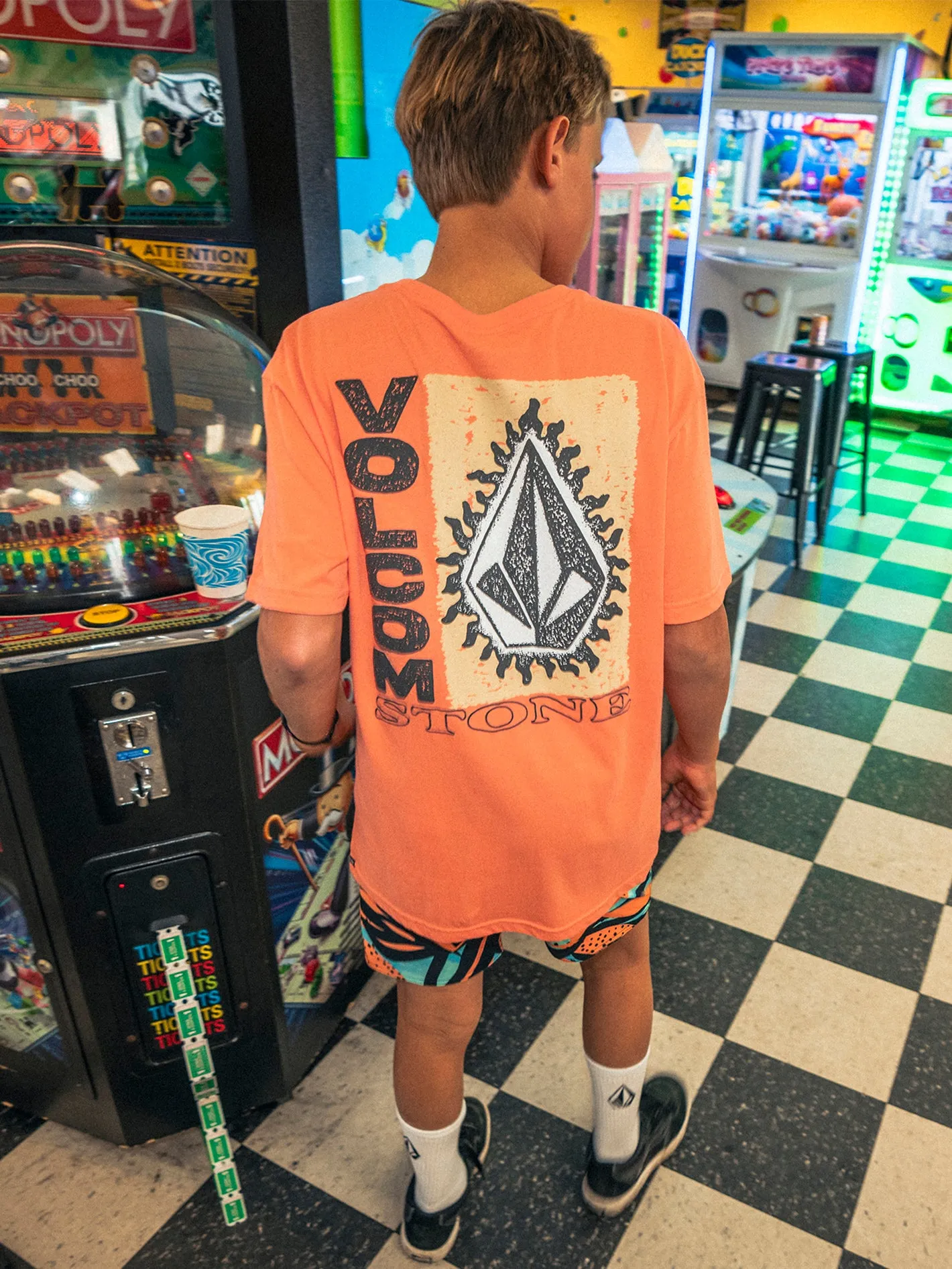 Big Boys Flamed Short Sleeve Tee - Turbo Orange sold by Volcom product image thumbnail 3