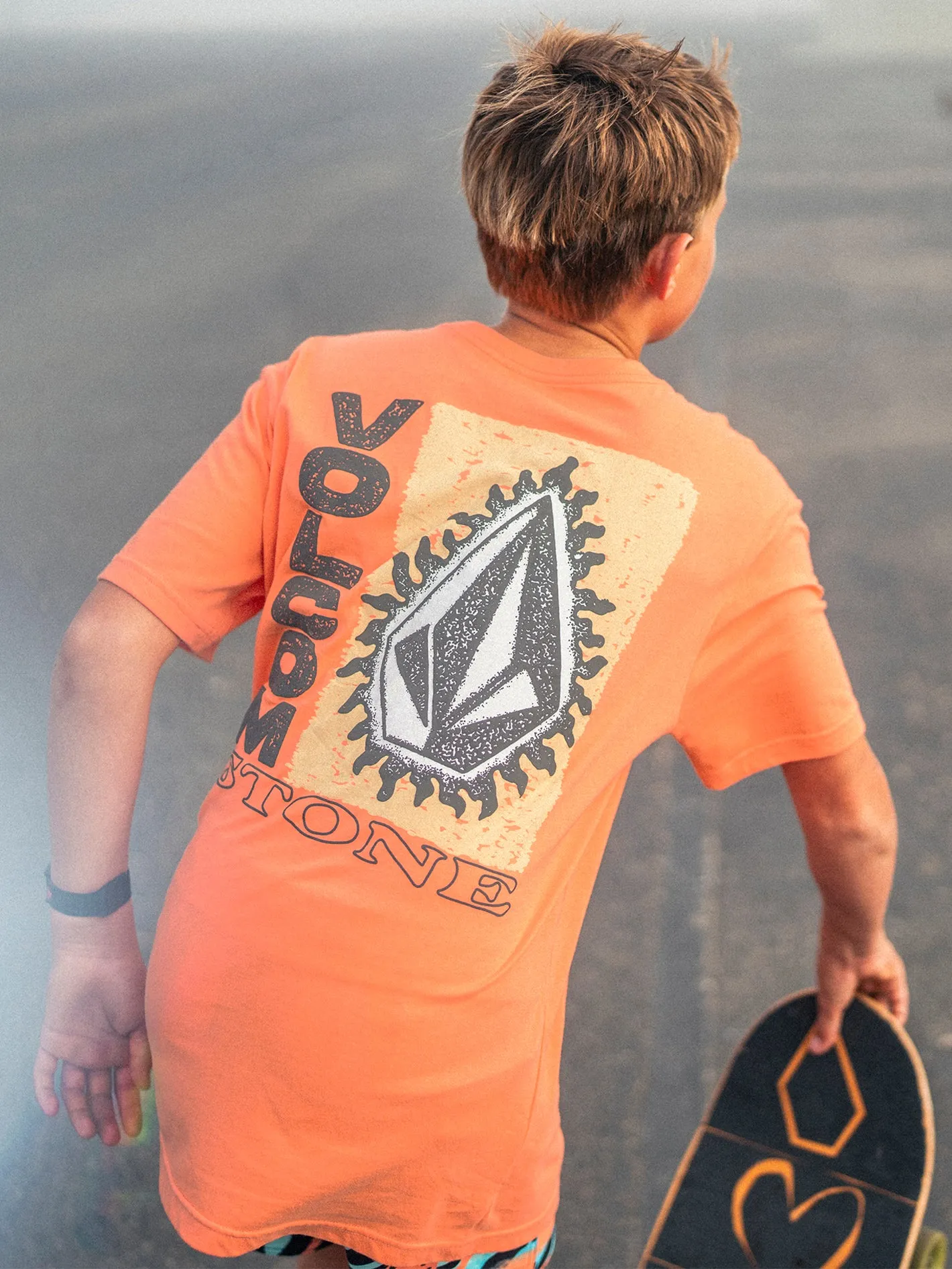 Big Boys Flamed Short Sleeve Tee - Turbo Orange sold by Volcom product image thumbnail 2