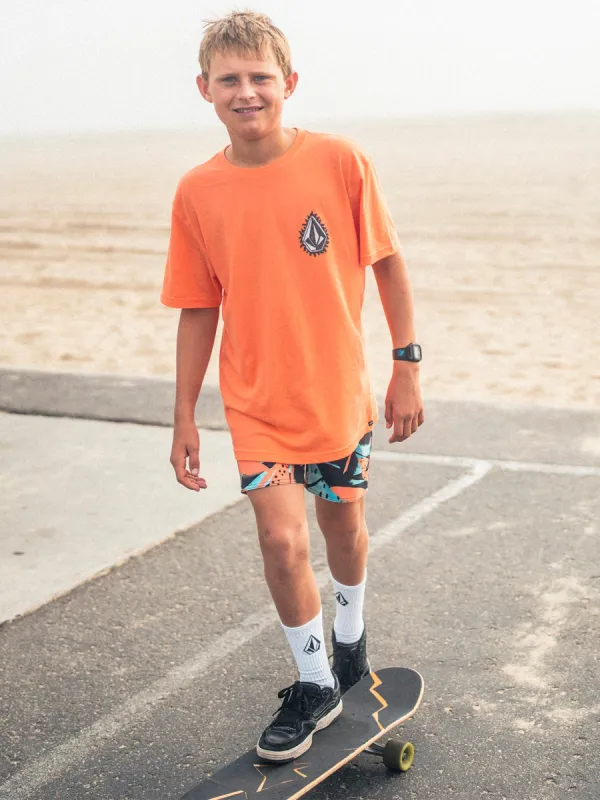 Big Boys Flamed Short Sleeve Tee - Turbo Orange sold by Volcom