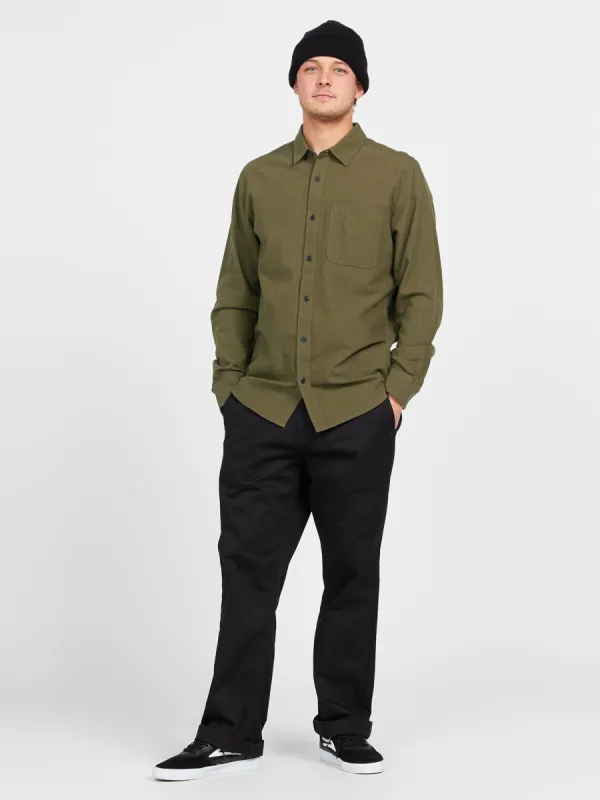 Date Knight Long Sleeve Shirt - Military sold by Volcom