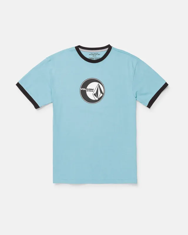Big Boys Stone Coast Ringer Short Sleeve Tee - Blue sold by Volcom