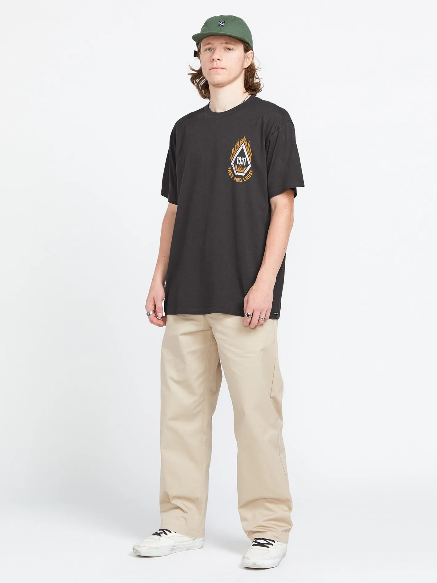 Skate Vitals Fast N Loose Short Sleeve Tee - Stealth sold by Volcom