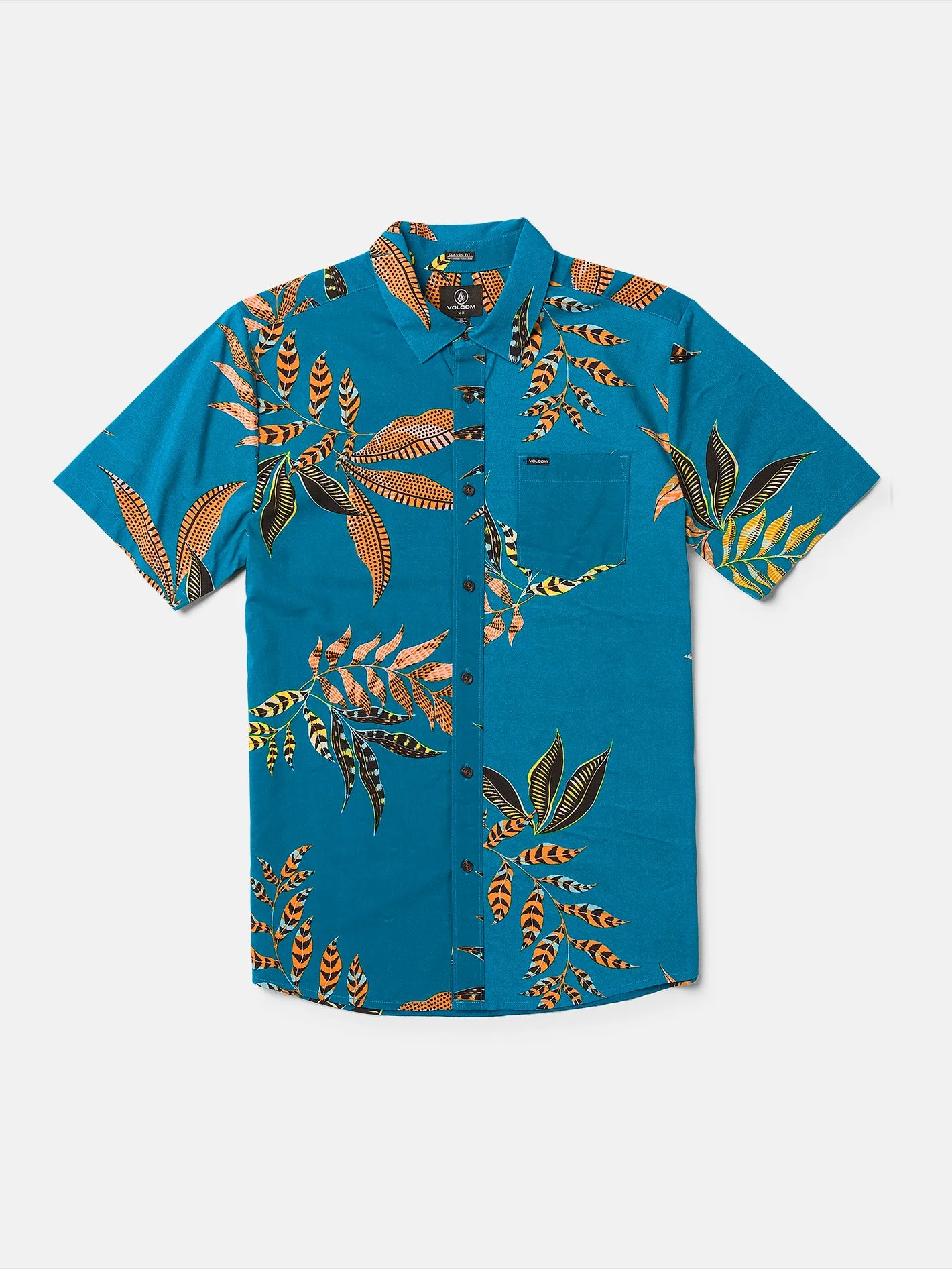 Paradiso Floral Short Sleeve Shirt - Ocean Teal sold by Volcom