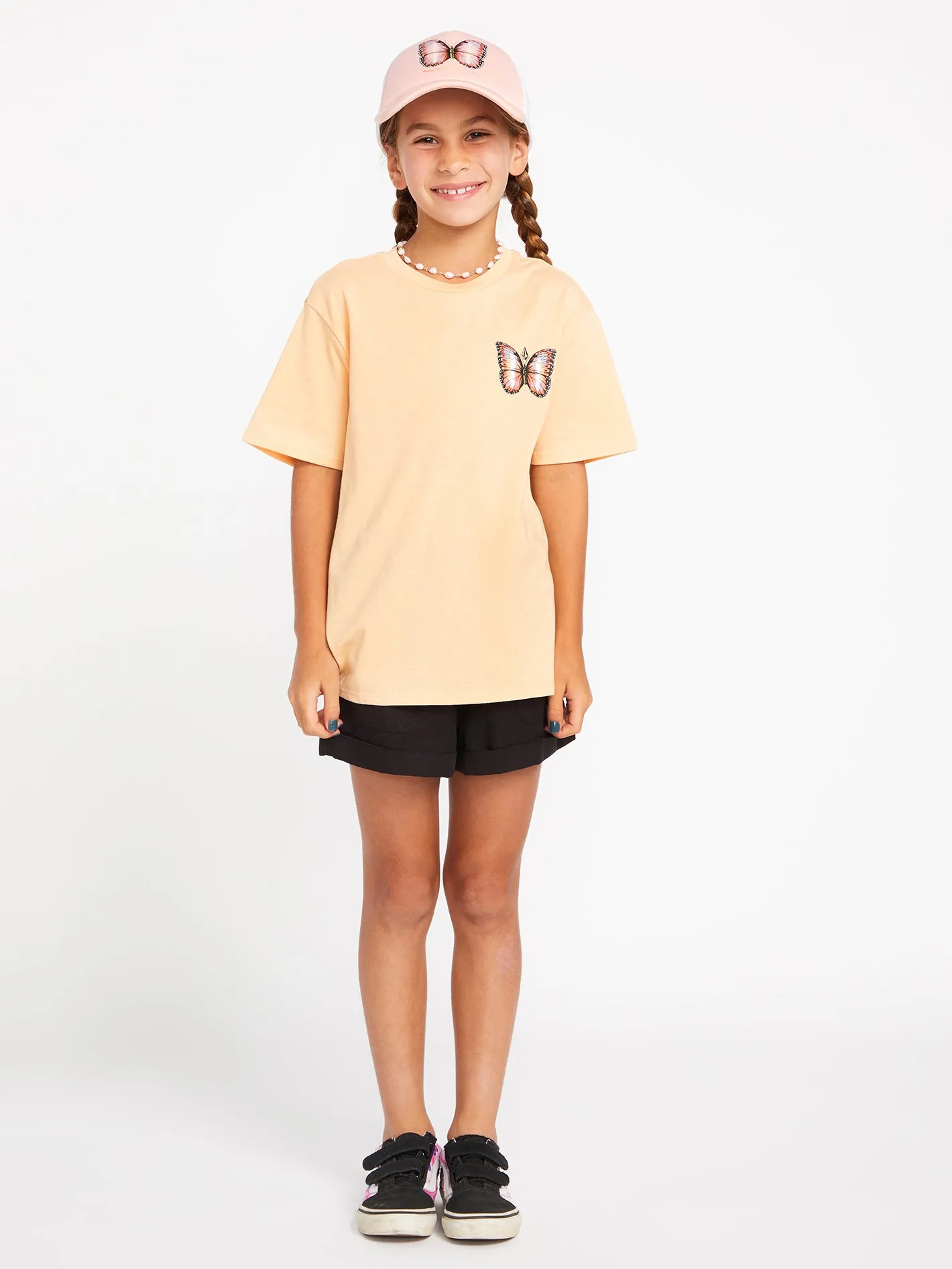 Girls Truly Stoked Boyfriend Short Sleeve Tee - Melon sold by Volcom