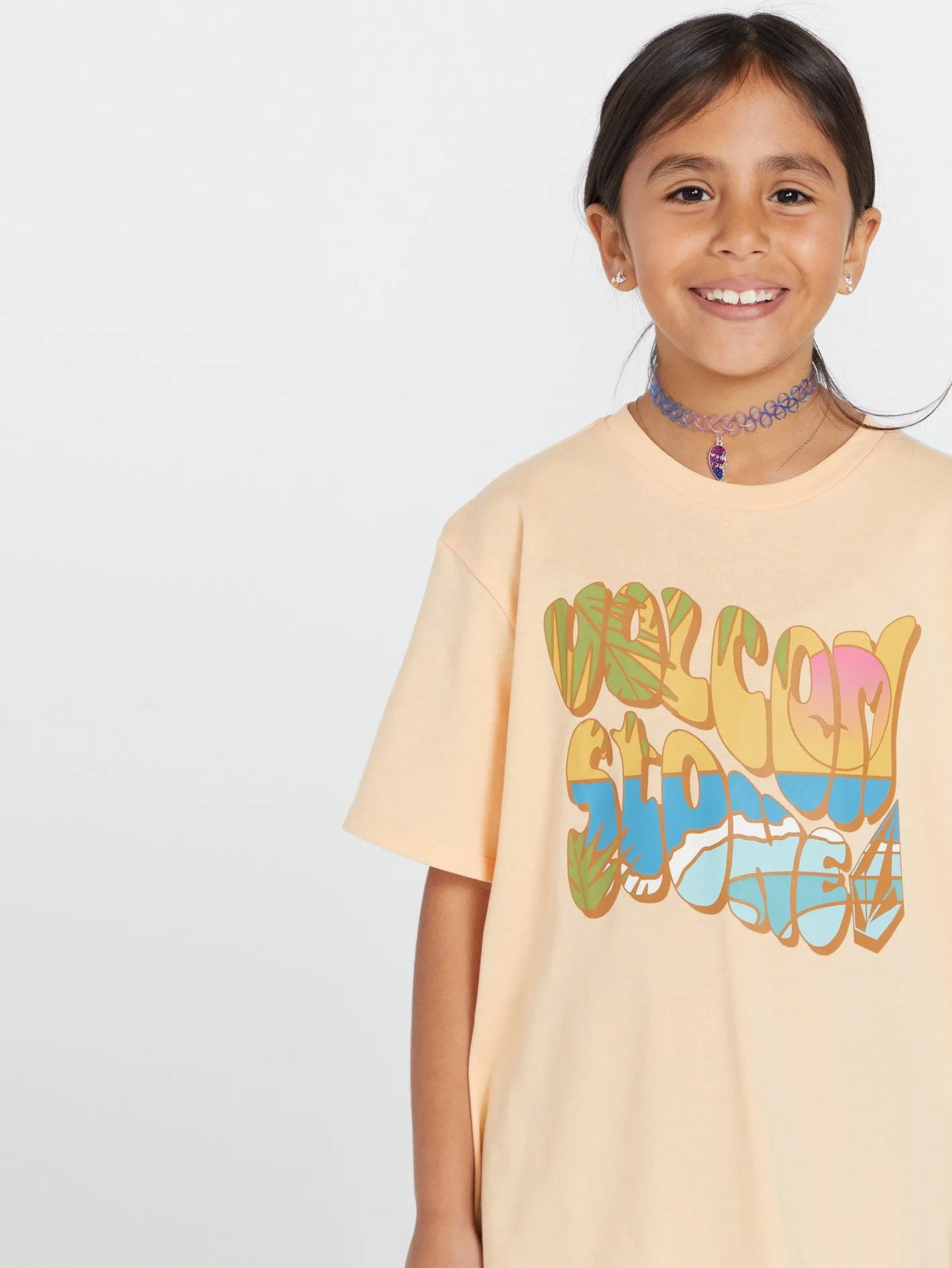 Girls Truly Stoked Boyfriend Tee - Peach Bud sold by Volcom product image thumbnail 3