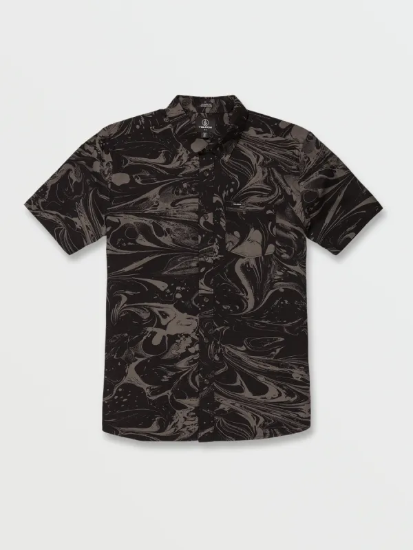 Marble Short Sleeve Shirt - Black sold by Volcom