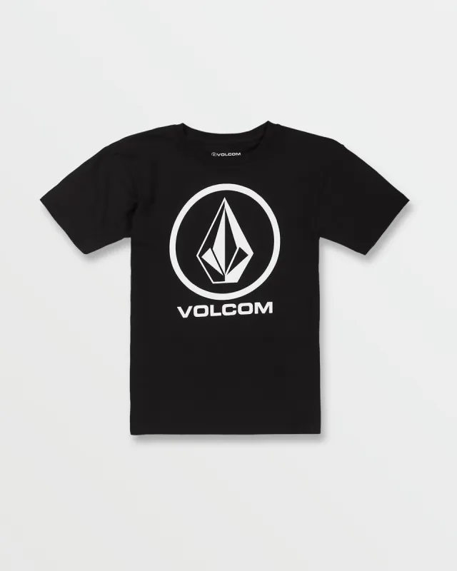 Little Boys Crisp Stone Short Sleeve Tee - Black sold by Volcom