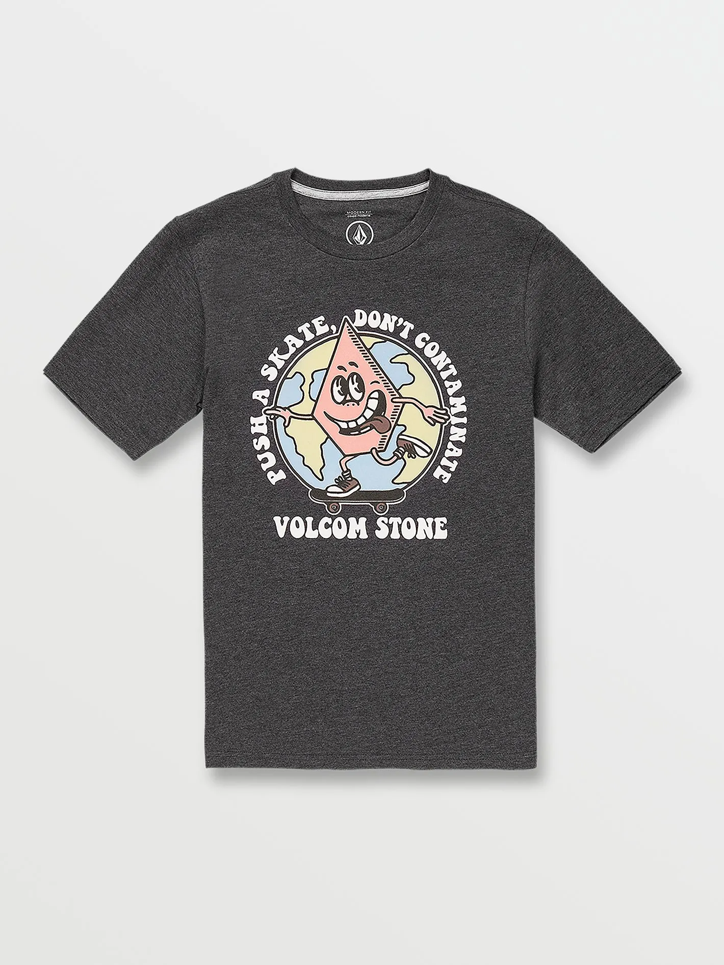 Big Boys Dontcontaminate Short Sleeve Tee - Jade Black Heather sold by Volcom