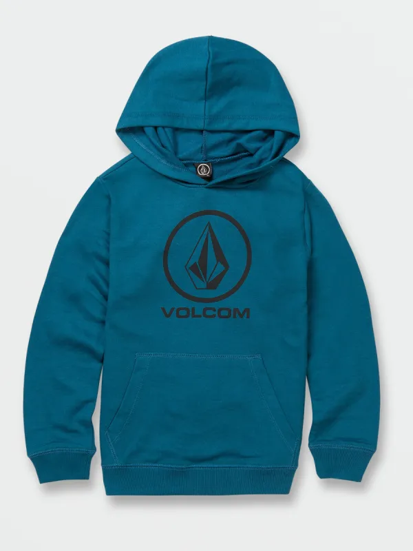 Little Boys Brass Tacks 1.5 Pullover Fleece Hoodie - Blue Sapphire sold by Volcom