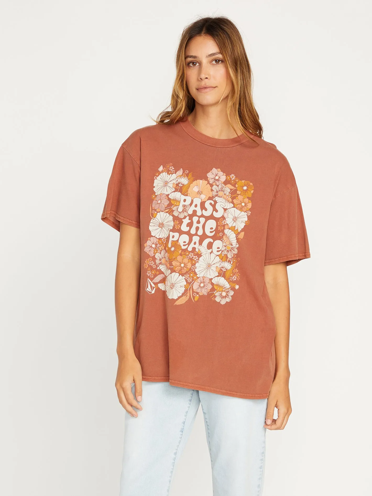 Stones Throw Tee - Dark Clay sold by Volcom