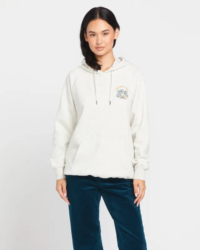 Truly Stoked Boyfriend Pullover Hoodie - Light Grey sold by Volcom