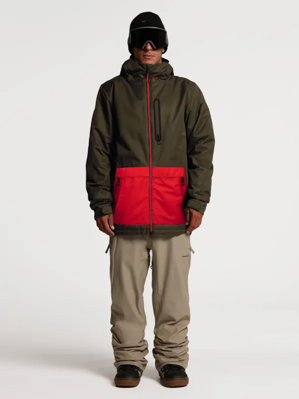 Mens Deadly Stones Insulated Jacket - Black Military (2022) sold by Volcom