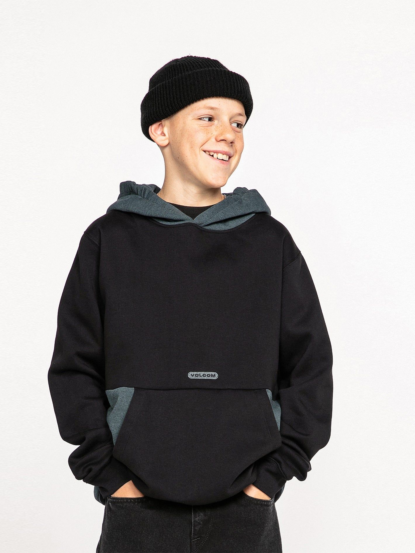 Big Boys Forzee Pullover Hoodie - Black sold by Volcom product image thumbnail 5
