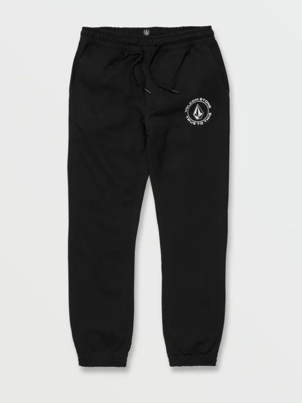 Big Boys True To This Fleece Pants - Black sold by Volcom