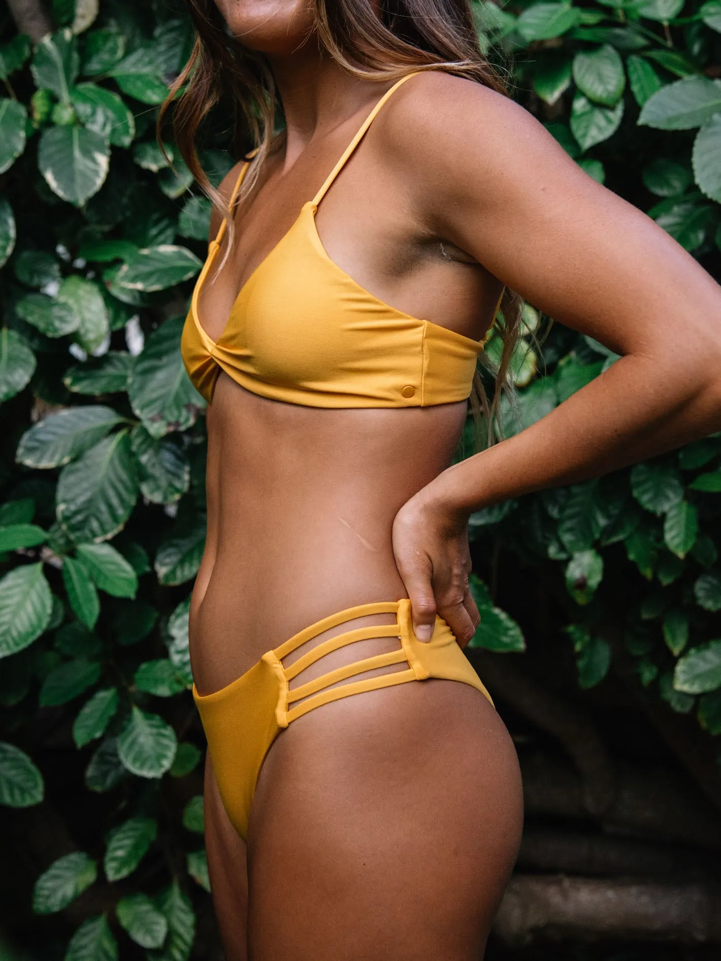 Simply Seamless Cheeky Bikini Bottom - Vintage Gold sold by Volcom