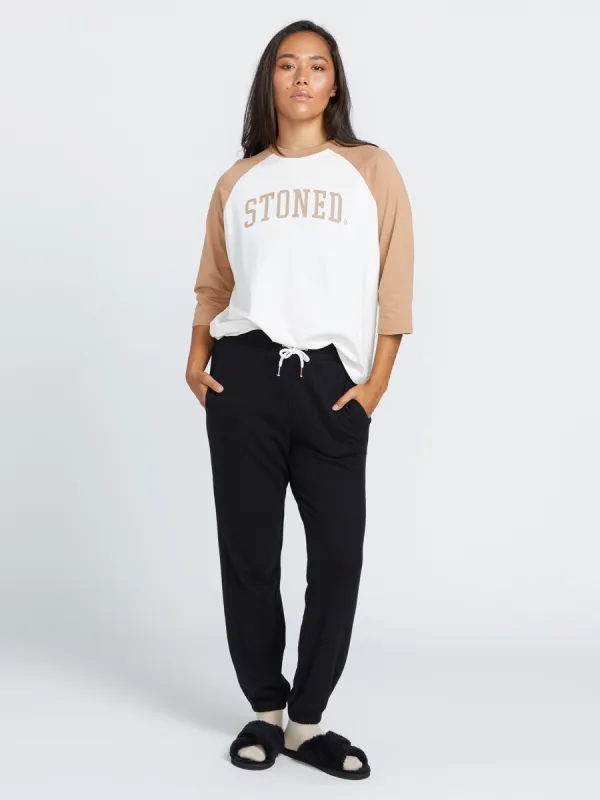 Lived in Lounge Fleece Pants - Black sold by Volcom