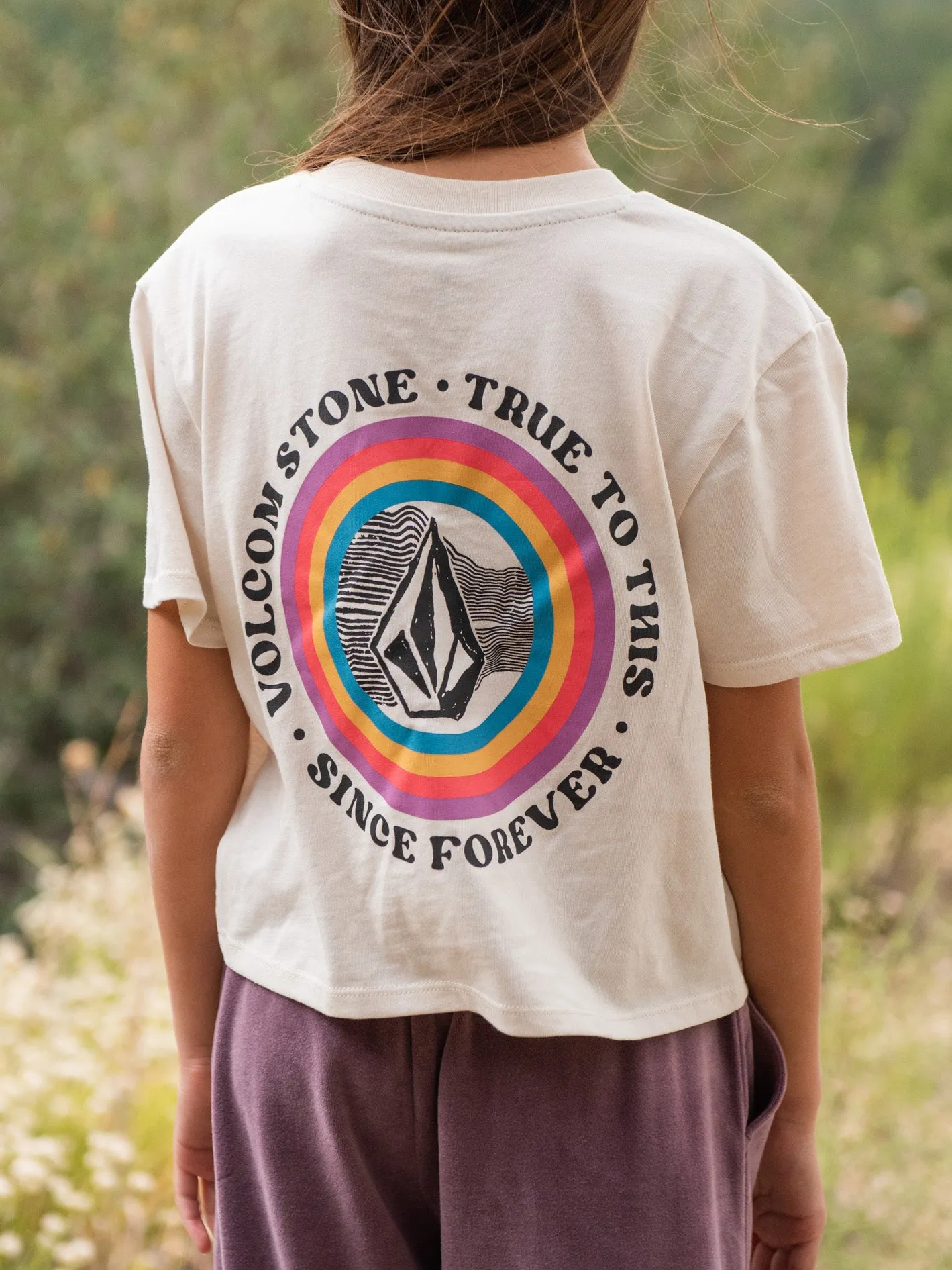 Girls Pocket Dial Tee - Cloud sold by Volcom