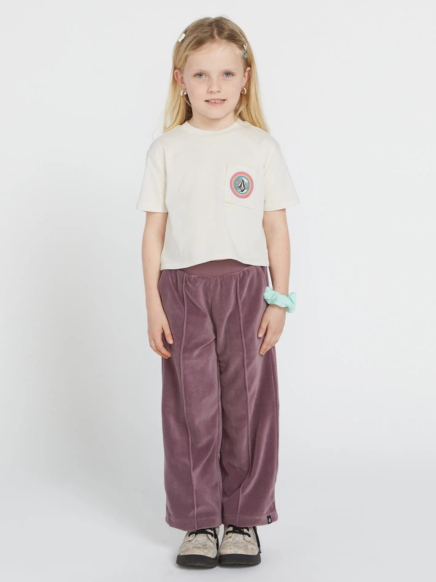 Girls Pocket Dial Tee - Cloud sold by Volcom product image thumbnail 5