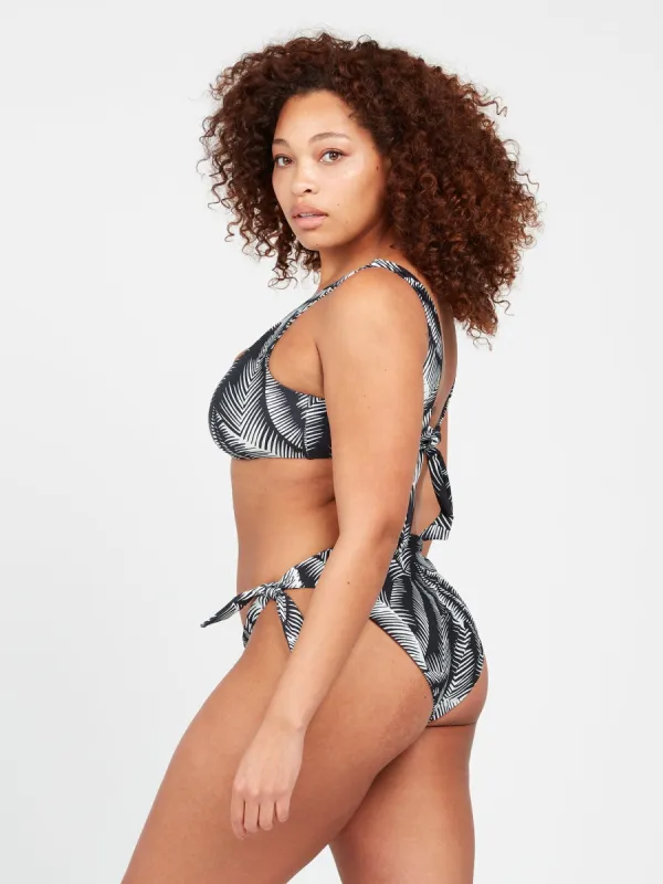 Stay Or Leaf Scoop Plus Size Bikini Top - Black sold by Volcom