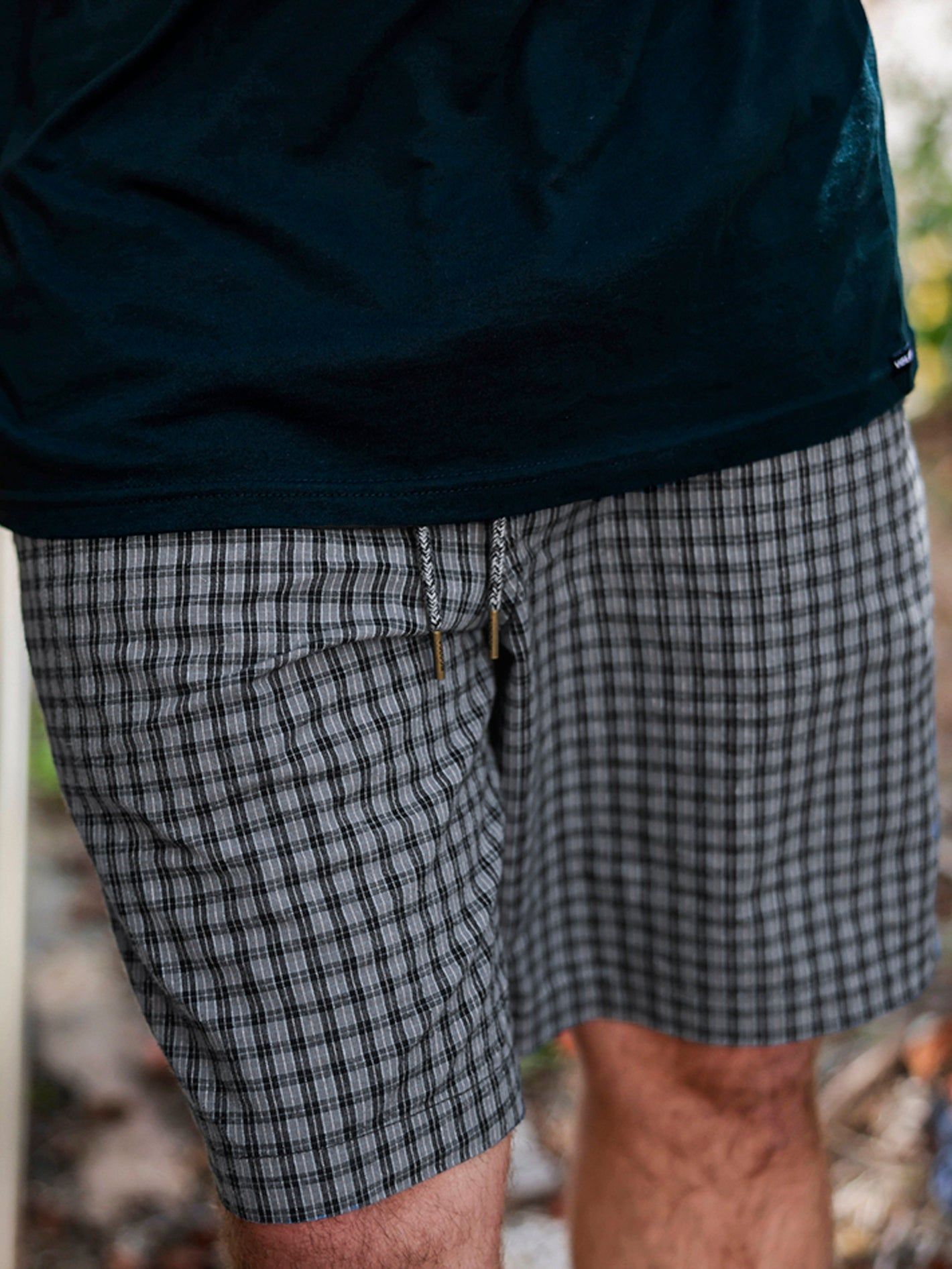 Frickin Mix Elastic Waist Shorts - Plaid sold by Volcom product image thumbnail 2