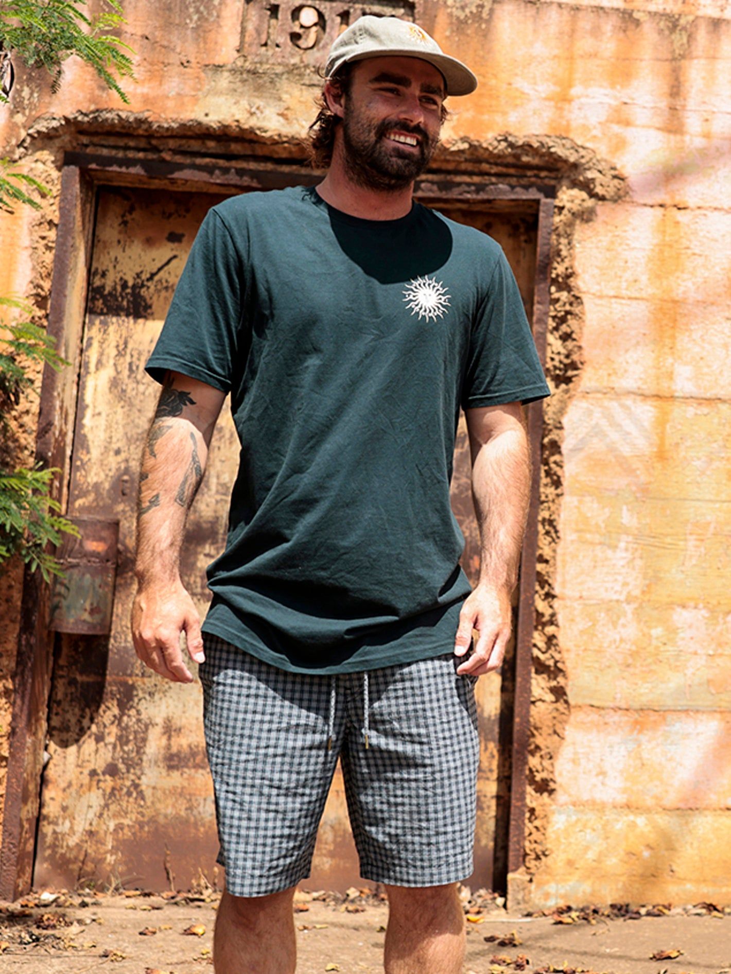 Frickin Mix Elastic Waist Shorts - Plaid sold by Volcom