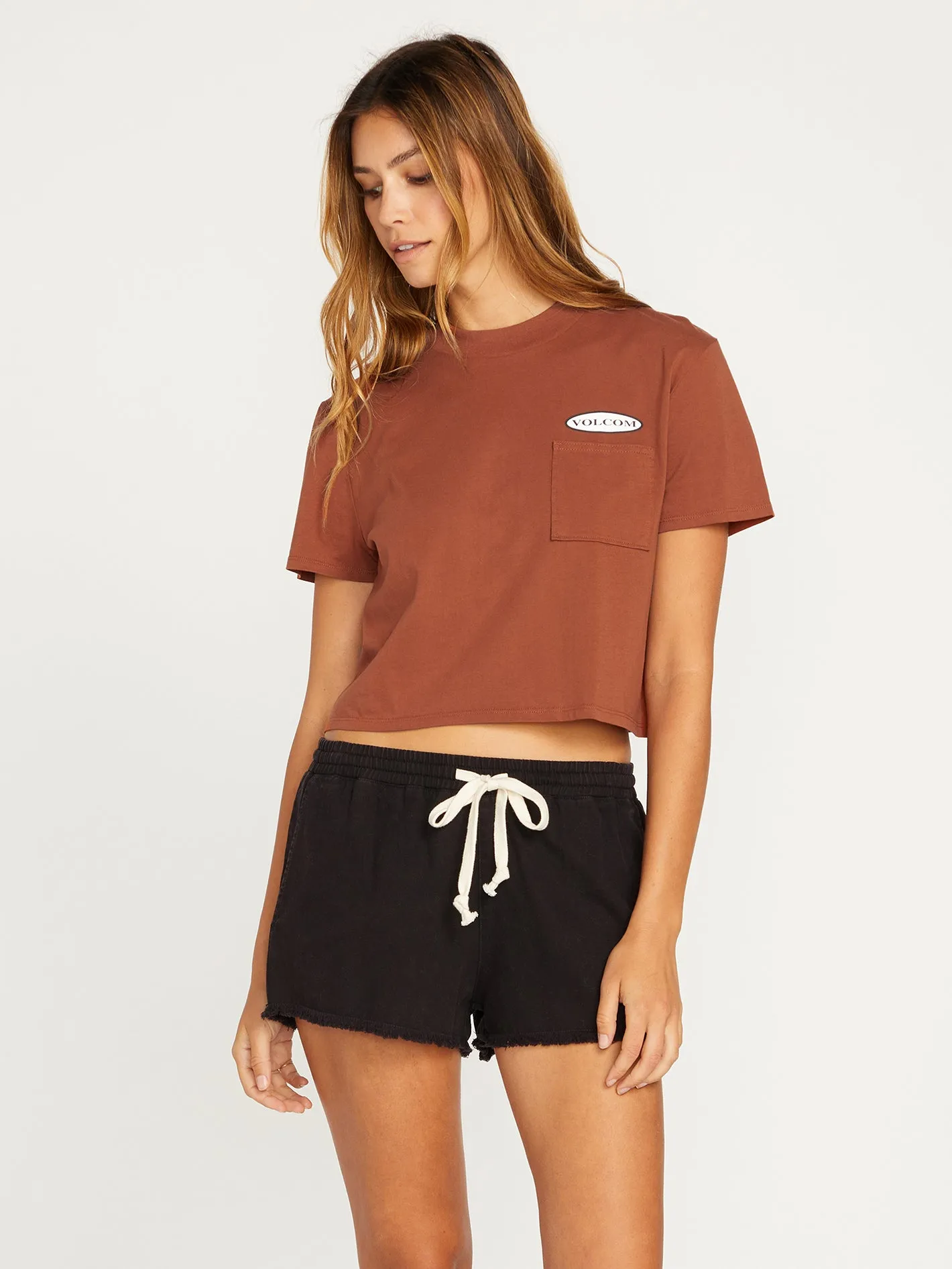Pocket Dial Tee - Dark Clay sold by Volcom