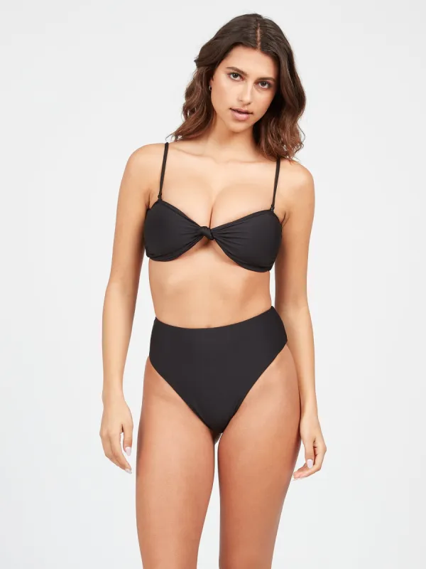 Simply Seamless Retro Bikini Bottom - Black sold by Volcom