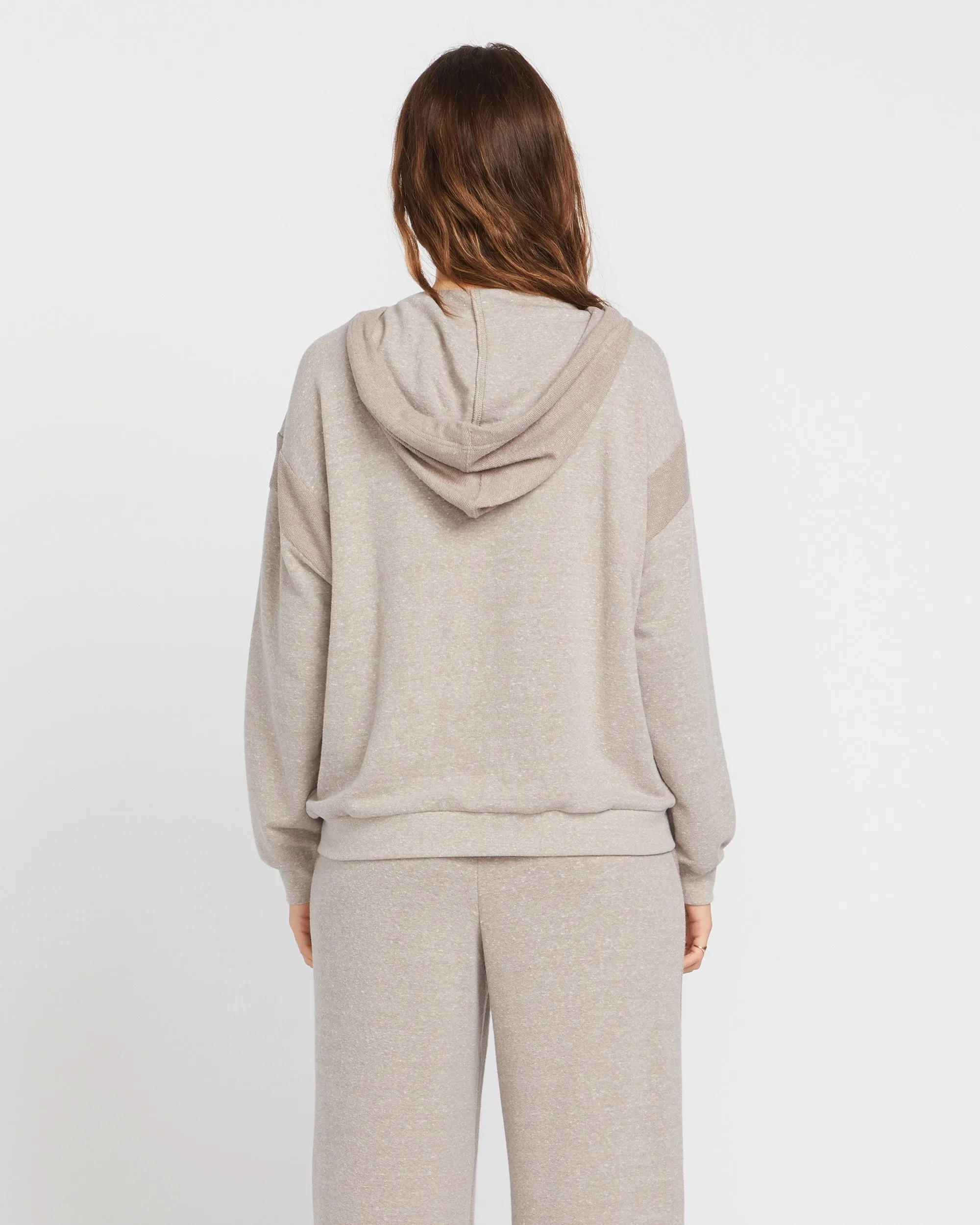 Lived in Lounge Frenchie Zip Hoodie - Concrete sold by Volcom product image thumbnail 4
